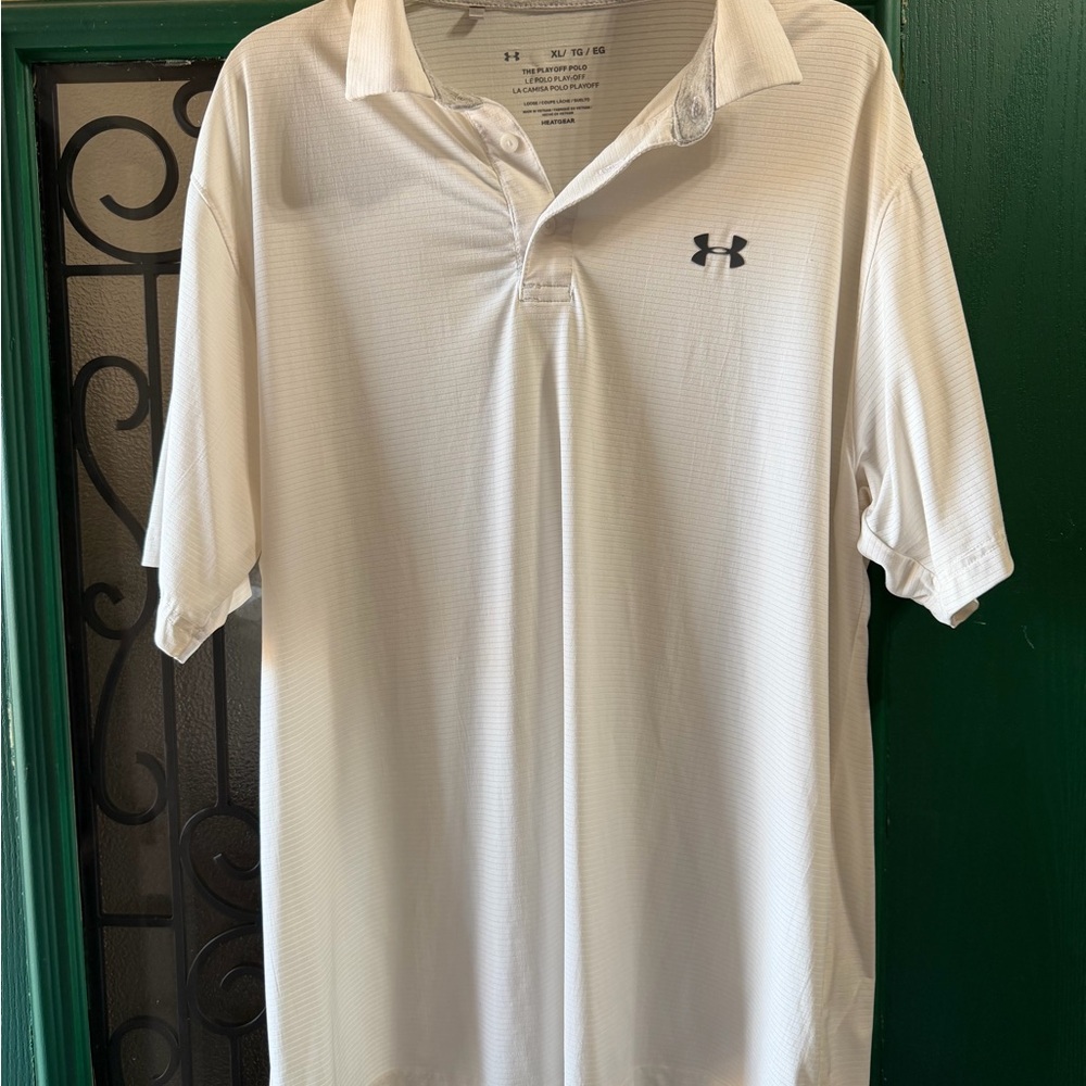 Under Armour Men's Classic White Polo